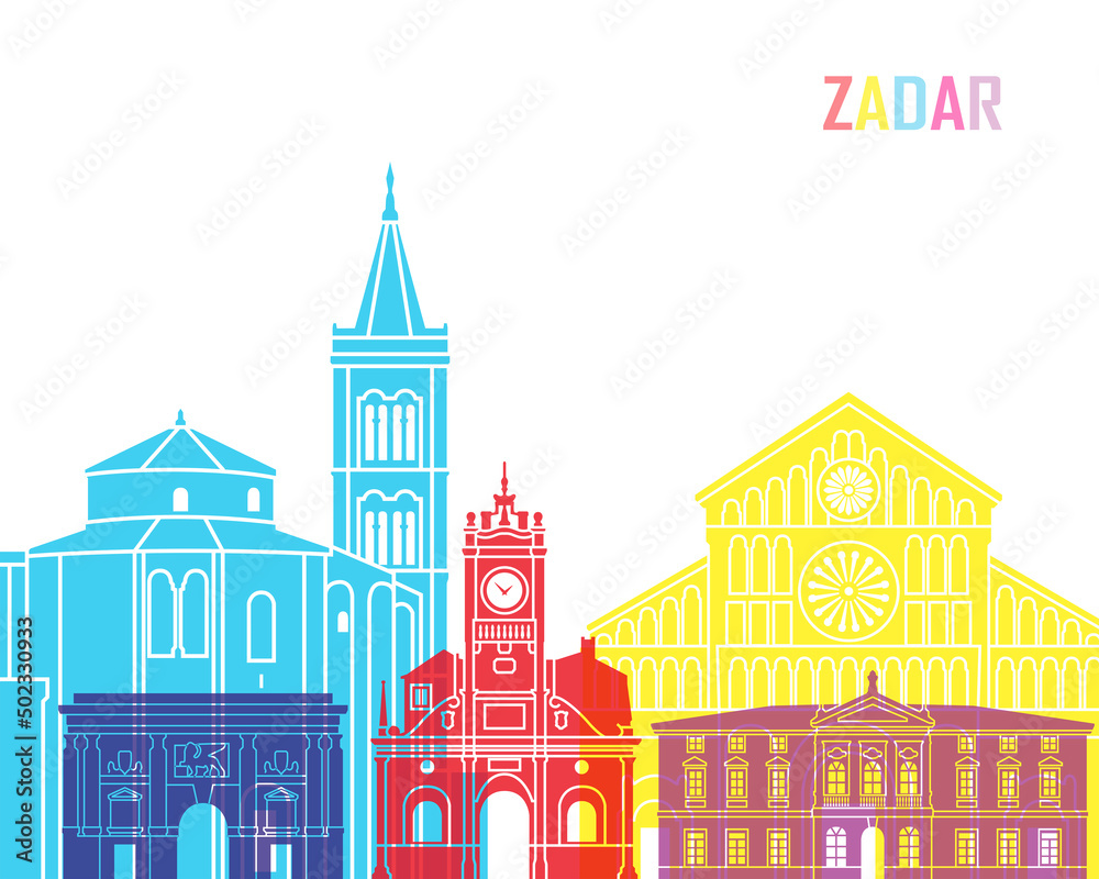 Zadar skyline poster
