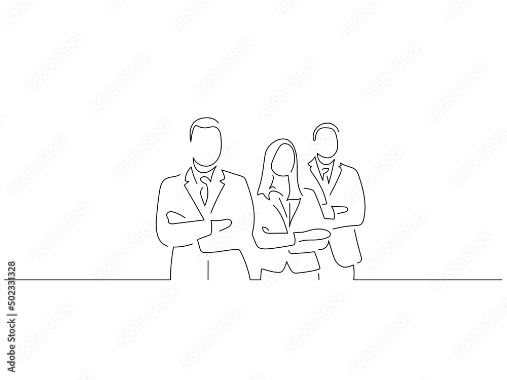 Company work team in line art drawing style. Composition of a group of business people doing their job. Black linear sketch isolated on white background. Vector illustration design. Company work team in line art drawing style. Composition of a group of business people doing their job. Black linear sketch isolated on white background. Vector illustration design.
