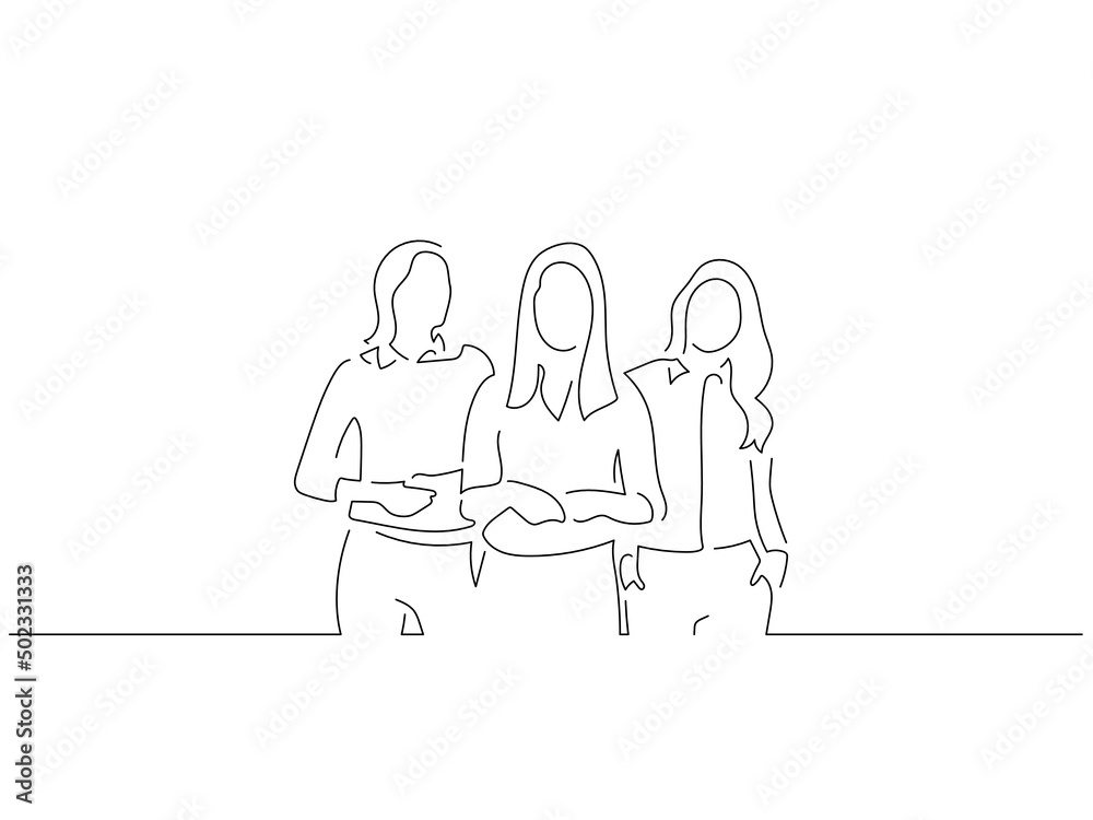 Company work team in line art drawing style. Composition of a group of business people doing their job. Black linear sketch isolated on white background. Vector illustration design. Company work team in line art drawing style. Composition of a group of business people doing their job. Black linear sketch isolated on white background. Vector illustration design.