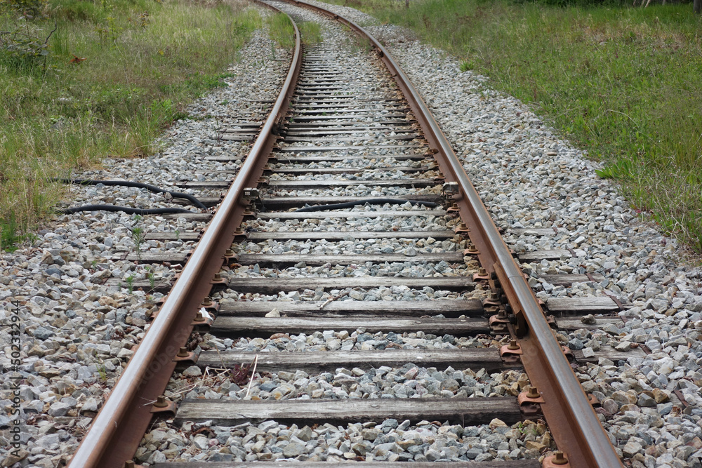 Unique ligne de chemin de fer