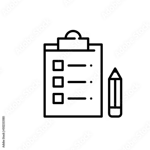 Checking your emotions in a list. Psychotherapy diary. Pixel perfect, editable stroke line art icon