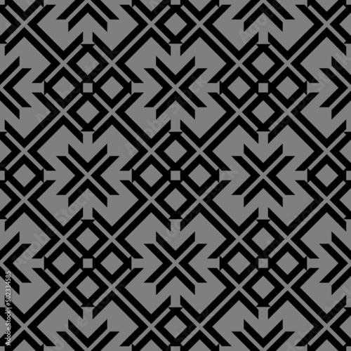 black white asian ethnic geometric