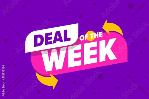Final week sale promotion with great deal offer. Weekly sale special offer poster vector illustration