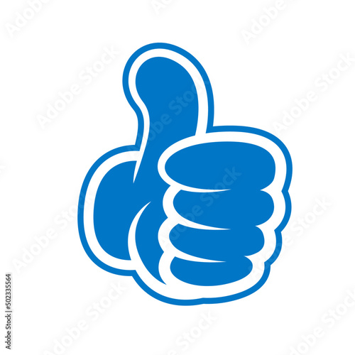 Thumbs up icon vector illustration