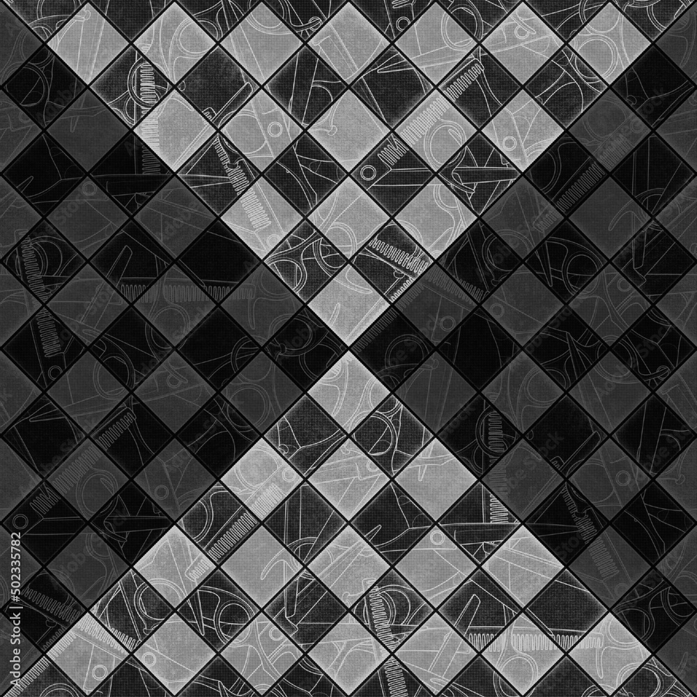 seamless barber tools shop pattern illustration seamless barber tools shop pattern illustration