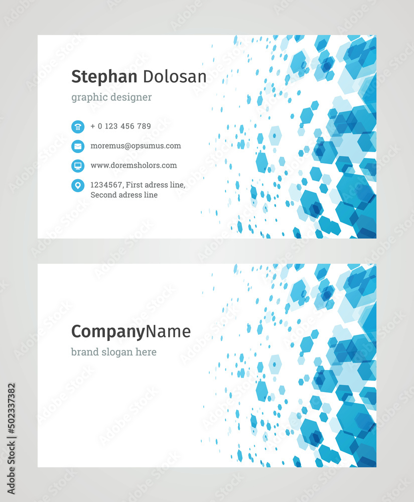 Minimalist Business Card Design Template. Modern Creative and Clean Corporate Design. Vector Illustration. Front and Back Sides with Colorful Abstract Background Minimalist Business Card Design Template. Modern Creative and Clean Corporate Design. Vector Illustration. Front and Back Sides with Colorful Abstract Background