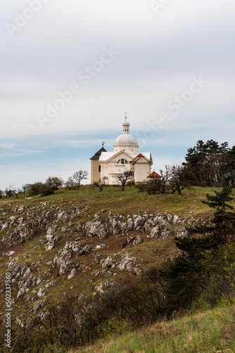 Svaty kopecek hill above Mikulov town in Czech republic