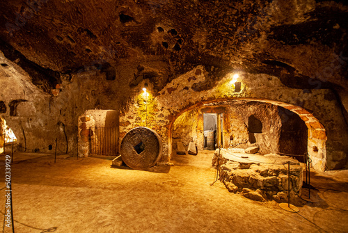 Tableau sur toile Orvieto, Umbria, Italy. Underground caves.