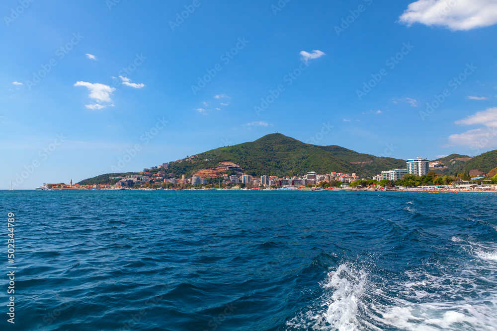 Fototapeta premium Budva Coast view from the Sea