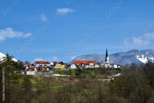 View of Radovljica town in Gorenjska, Slovenia