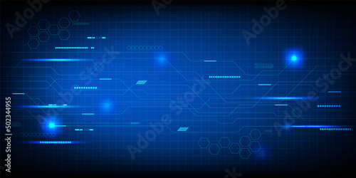 Technology abstract background with connection concept.