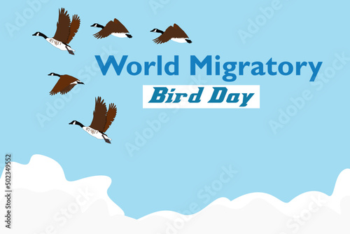 World Migratory Bird Day vector
