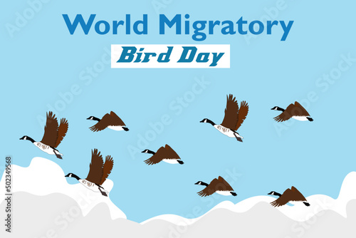 World Migratory Bird Day vector
