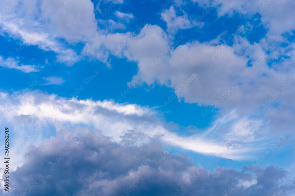 Fototapeta premium Dramatic cloud sky background Heawy rainy clouds Beautiful cloudscape