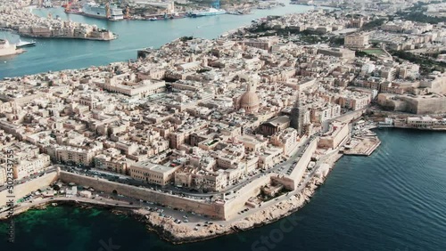 cityscape of Valletta, Malta on a sunny day photo