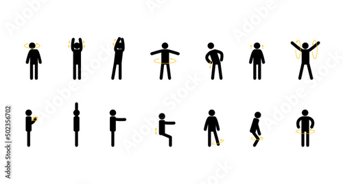 Warm-up workers sport full icons