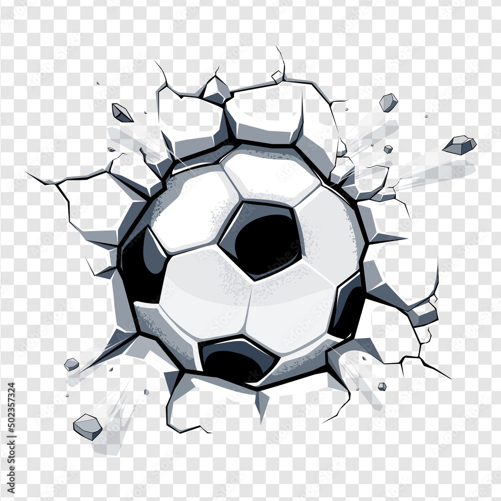 Obraz premium Ball Crushing Some Surface