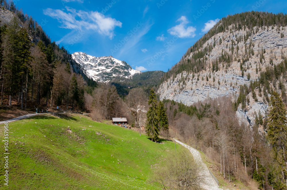 landscape in the Austrian mountains