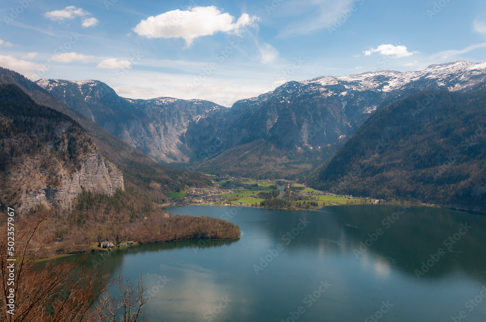View of Hallstatter lake in Austria