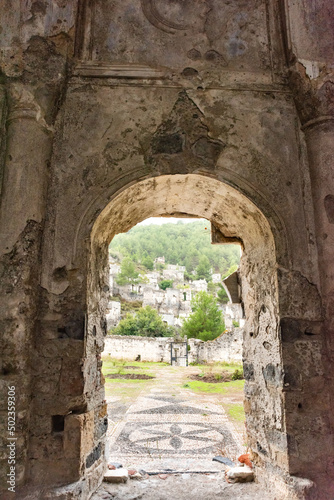 Abandoned old Greek village Kayakoy  Fethiye  Turkey