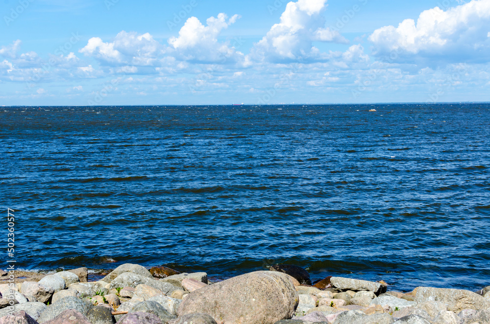 landscape of the Gulf of Finland summer day