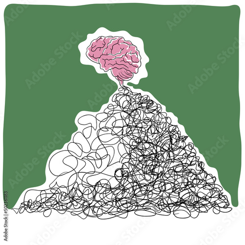 Mental health. Vector illustration