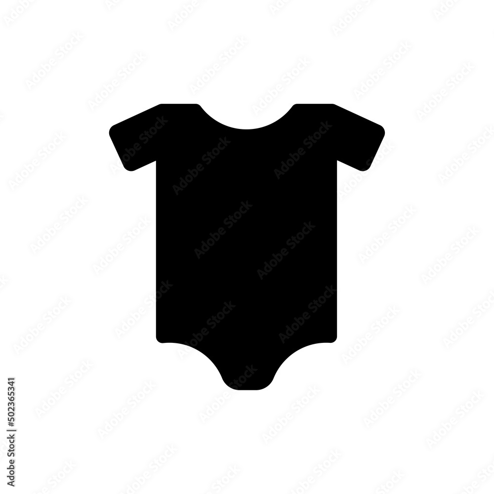 baby tank top bodysuit silhouette vector isolated Stock Vector Adobe Stock