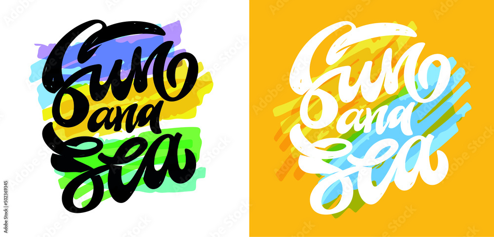 Obraz premium Lettering postcard hand drawn about Support Ukraine. Blue yellow ukrainian flag background.