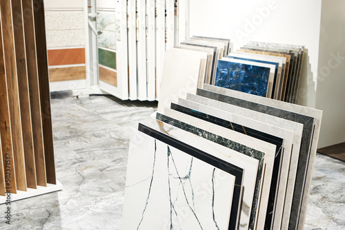 Canvas Porcelain stoneware panels in a store