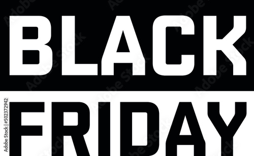 Black Friday black and white vector