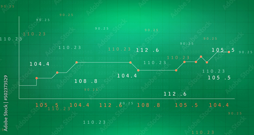 Obraz premium 2d rendering Stock market online business concept. business Graph 