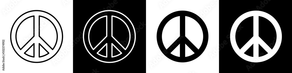 Peace Icon Vector Illustration Peace Icon Vector Illustration