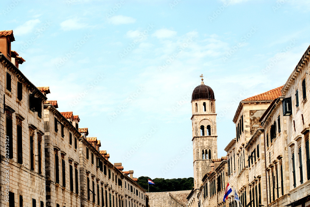 Croatia- A Beautiful View of the Dubrovnik Main Square