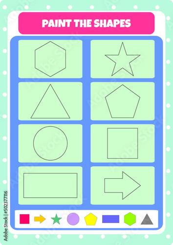 Mind gym with shapes for kids