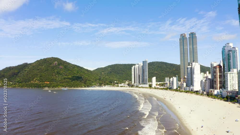 Aerial view of south beach of Balneário Camboriú, Brazil. Aerial view of south beach of Balneário Camboriú, Brazil.
