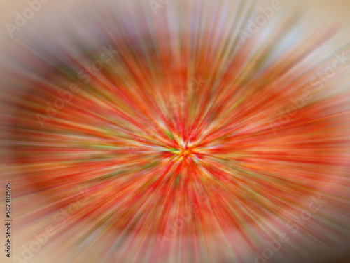 Blurred colored abstract background. Smooth transitions colors. Colorful gradient. red green backdrop ejected from the center and scattered. Cycle blurred Movement Color Background Abstract