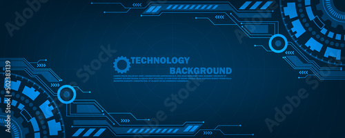 Geometric abstract technology background - future lines and dots connection digital data and big data concept EP.16
