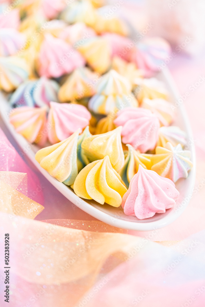 Unicorn meringue cookies Unicorn meringue cookies