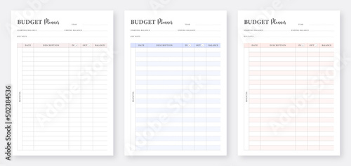 Weekly and Monthly Budget Planner. Weekly, Monthly Budget Planner. 3 Set of Budget Planner. Printable Budget Planner Templates. Budget, Finance, Savings, Income, Financial & Expense.
