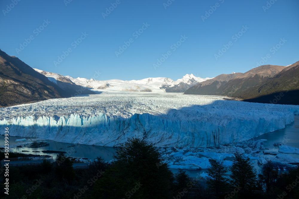 Amazing view of the Perito Moreno Glacier in El Calafate, Argentina, Patagonia, South America
