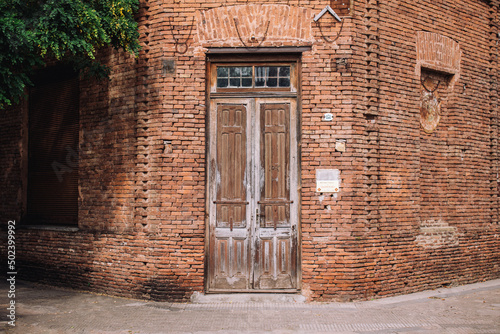 old brick house in San Antonio de Areco, Buenos Aires, Argentina