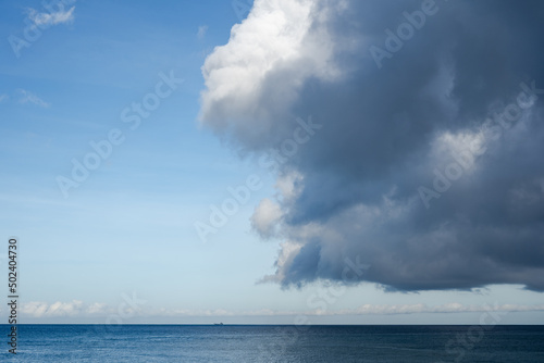 Beautiful cloud formation over the blue sea © leonardovillasis