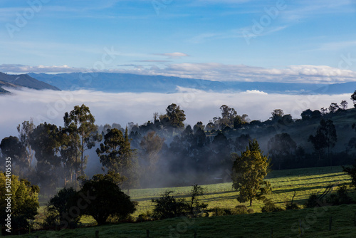 sunrise in the mountains, Guasca, Cundinamarca, Colombia 