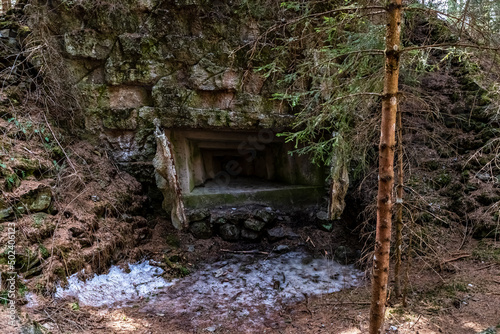 A bunker on the trip to Plamort in the forest