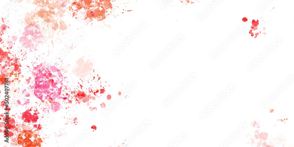 Naklejka premium red paint splashes background