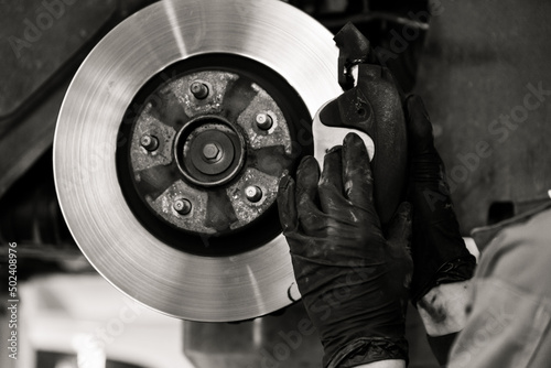 Bild auf Leinwand Artisanat : Métiers de la mécanique, de la carrosserie et de la peinture