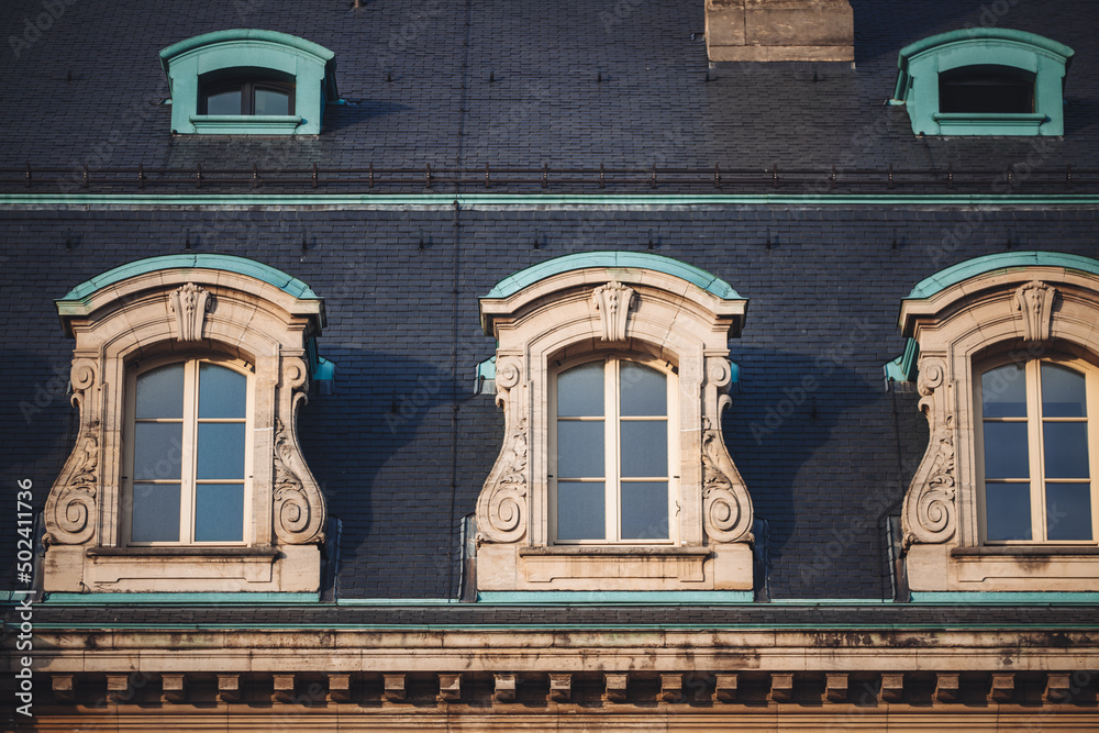Obraz premium Luxembourg/April 2022: urban architecture in the city