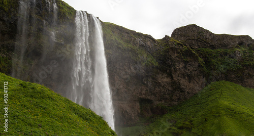 Waterfall Seljalandsfoss Storidalur in Iceland