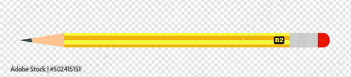 Yellow  B2 pencil object