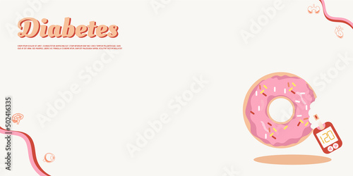 Brain stroke disease. Heart awareness concept. Atherosclerosis stages. The red epicenter of the pain of the brain, health care cartoon. Suitable For Wallpaper, Banner, Background.Vector Illustration